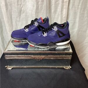 Air Jordan 4 Retro Winter- Loyal Blue- Kids sneakers; Size: 12C